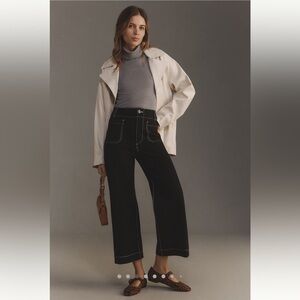 ANTHROPOLOGIE The Collette Wide Leg Cropped Pants by Maeve / NWOT